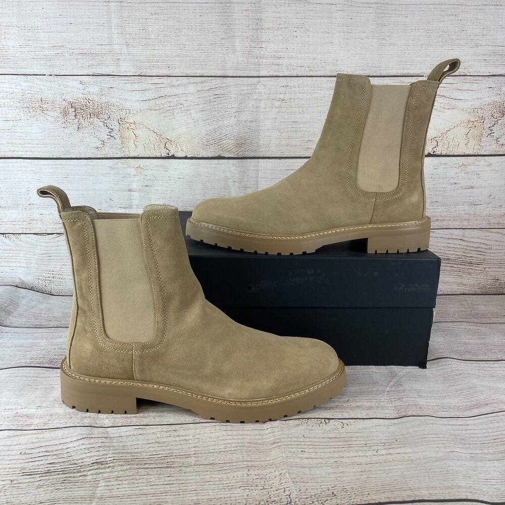 SAINT MORTA Mens Sz EU 46 US 12 Chunky Chelsea Boots Tan Suede